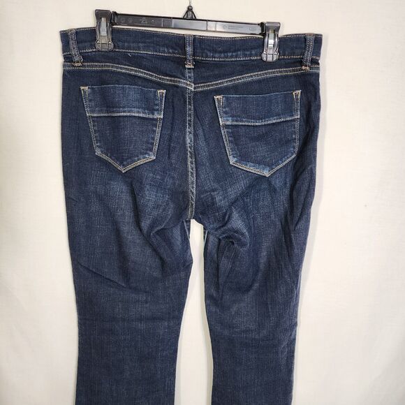 Old Navy Womens Jeans Size 6 Reg The Sweetheart Boot Cut Mid Rise Stretch Dark - Picture 5 of 9